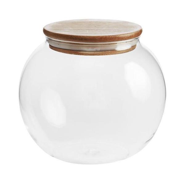 Imagem de Baleiro Borosilicato Tampa Bambu - 800Ml