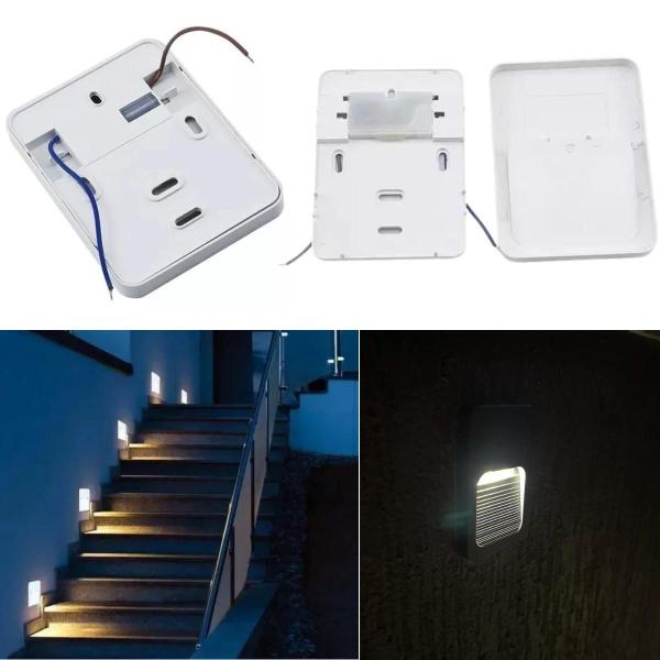 Imagem de Balizador 4x2 Led Parede Bl03b Branco 2w 3000k