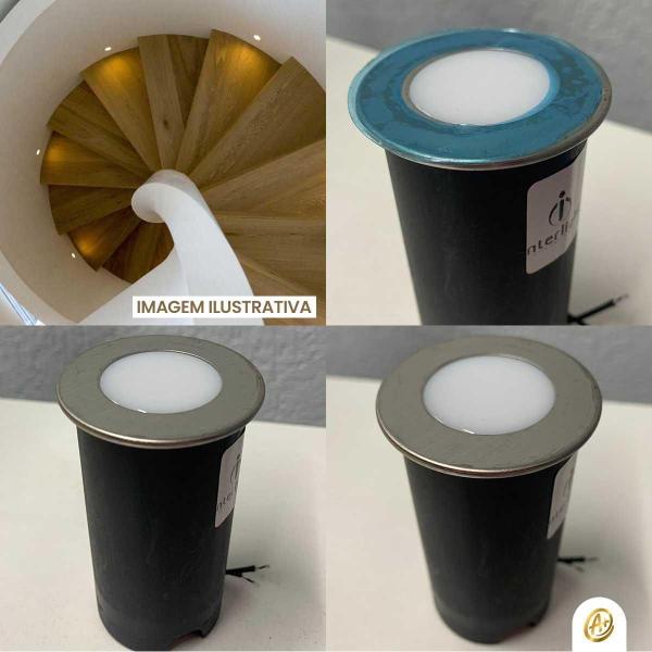 Balizador De Embutir Piso Interlight Inox 6000K Ip65 Bivolt Imagem de Balizador De Embutir Piso Interlight Inox 6000K Ip65 Bivolt