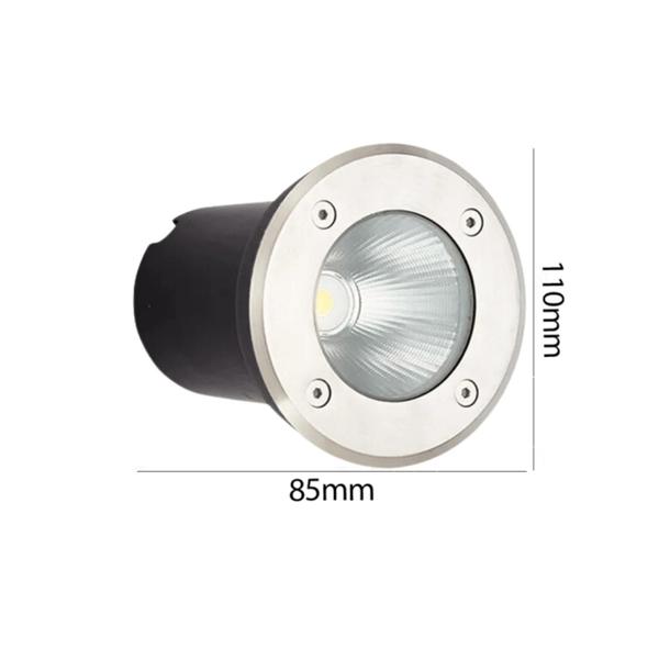 Imagem de Balizador de Embutir Solo Redondo IP66 Led 10W Verde Bivolt