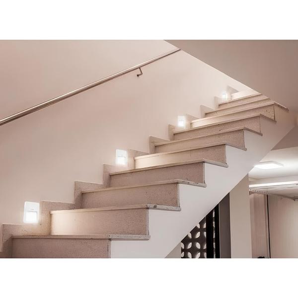 Balizador de Led 2w Luminária Sobrepor Quadrado Branco Quente Bivolt - Elgin Imagem de Balizador de Led 2w Luminária Sobrepor Quadrado Branco Quente Bivolt