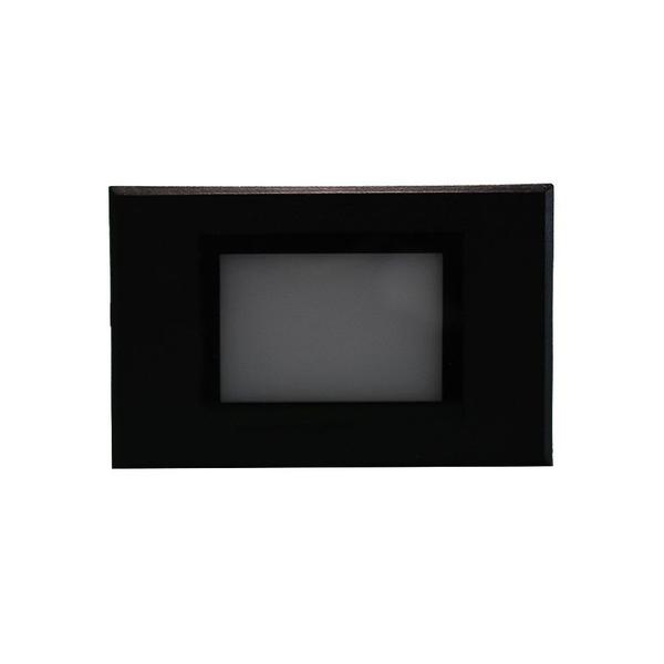 Imagem de Balizador De Led Embutir de Parede ou Escada 3000k 3W Interno e Externo  Preto