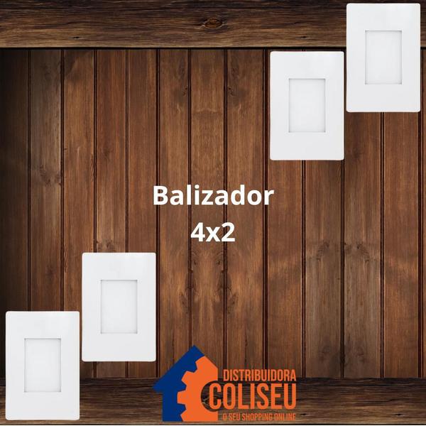 Imagem de Balizador Embutir em caixa 4x2 - Branco