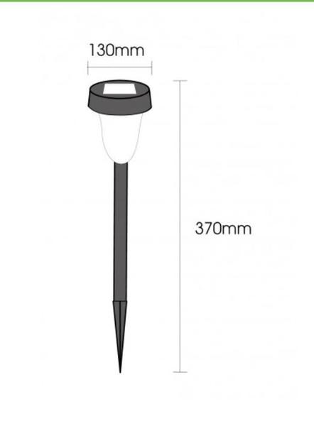 Imagem de Balizador Solar SuperLed INOX 25LM 3000K - Un.