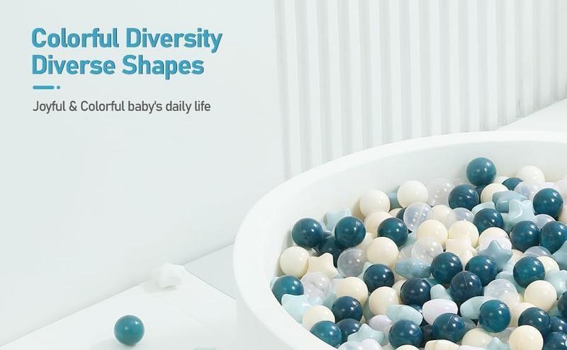 Ball Pit Balls FHRILEK Star para crianças 50 unidades sem BPA e não tóxicas Imagem de Ball Pit Balls FHRILEK Star para crianças 50 unidades sem BPA e não tóxicas