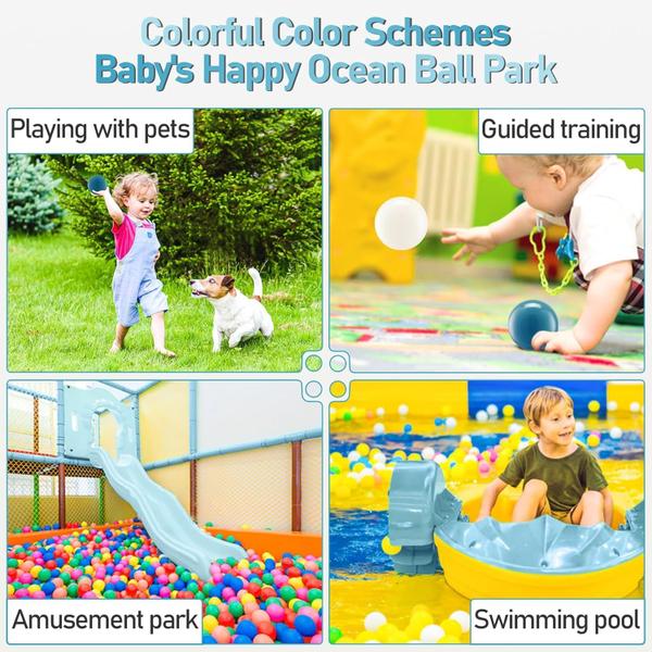Ball Pit Balls FHRILEK Star para crianças 50 unidades sem BPA e não tóxicas Imagem de Ball Pit Balls FHRILEK Star para crianças 50 unidades sem BPA e não tóxicas