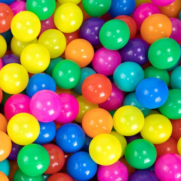 Ball Pit Balls Markdang 100 unidades e 8 cores para bebês com bolsa Imagem de Ball Pit Balls Markdang 100 unidades e 8 cores para bebês com bolsa