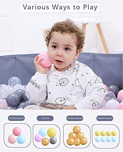 Imagem de Ball Pit Balls MoonxHome 2,15 cm, pacote com 100 para crianças pequenas