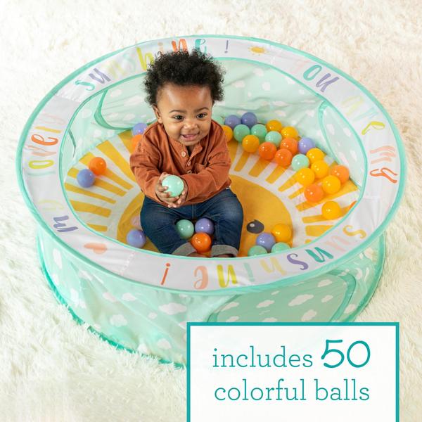 Ball Pit Infantino Pop-Up com 50 bolas coloridas e bolsa de armazenamento Imagem de Ball Pit Infantino Pop-Up com 50 bolas coloridas e bolsa de armazenamento