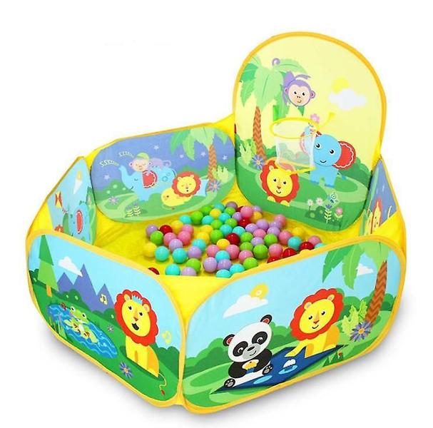 Ball Pit Play Tent Wokex Kids com 25 bolas de plástico amarelas Imagem de Ball Pit Play Tent Wokex Kids com 25 bolas de plástico amarelas