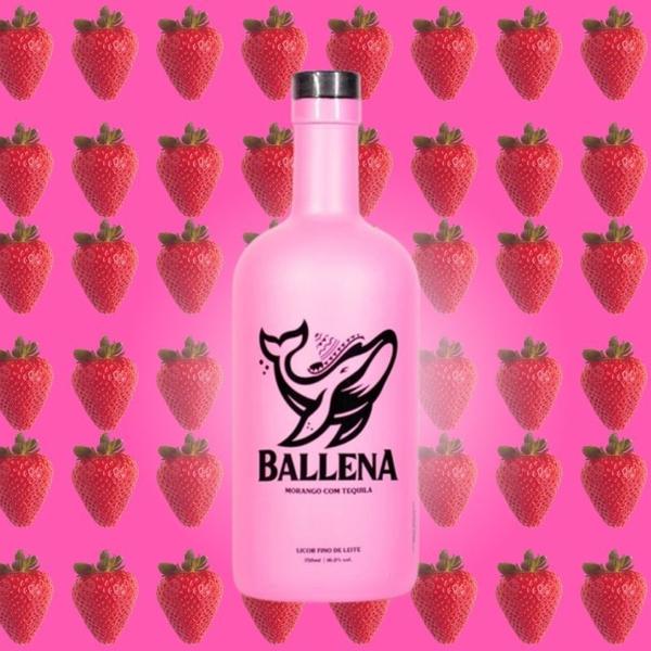 Imagem de Ballena Creme De Morango com Tequila 750ml Licor