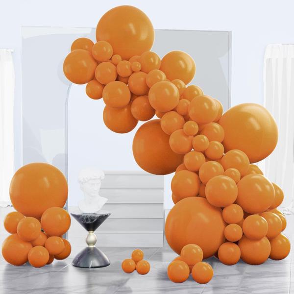 Imagem de Balloon PartyWoo Burnt Orange 120 unidades de tamanhos diferentes