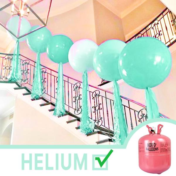 Imagem de Balloon PartyWoo Mint-Q03 Latex Jumbo 36 polegadas 4 unidades