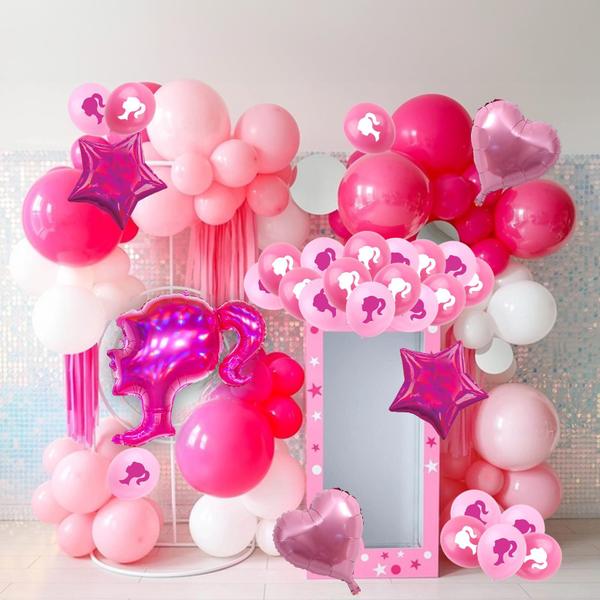 Imagem de Balões Afuntuo Pink Princess Doll Theme Party x29