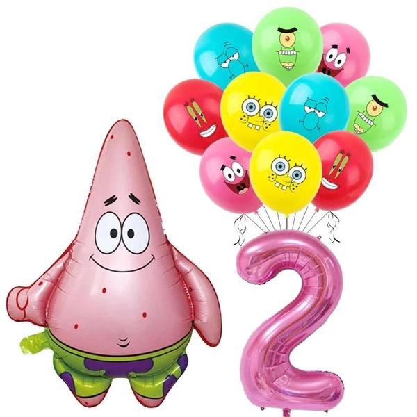 Imagem de Balões de Alumínio Bob Esponja e Patrick - Kit para Festa Infantil