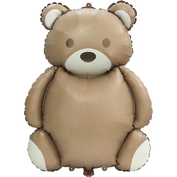 Imagem de Balões Hokilands - Urso Marrom 4D Gigante (90cm) - Kit com 4 Unidades