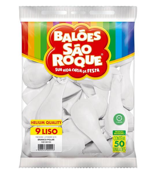 Imagem de Balões P/ Festa (Cor: Branco Polar - Tamanho.: 9") - Contém 100 Unidades