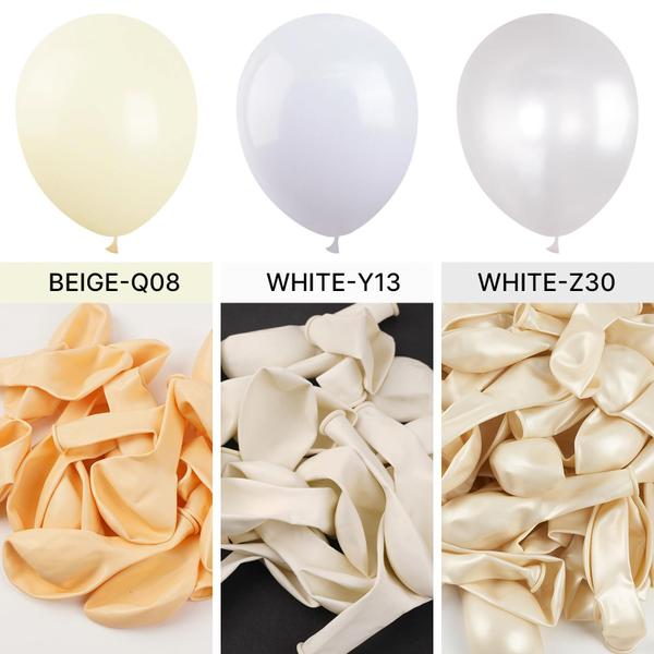 Imagem de Balões PartyWoo White 50 peças de 30 cm foscos para decoração