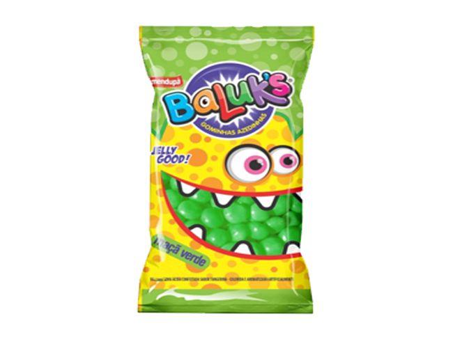 Baluks Bala Goma Azedinha Maça Verde 400g - Amendupã Imagem de Baluks Bala Goma Azedinha Maça Verde 400g - Amendupã