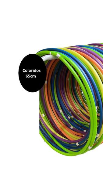 Imagem de Bambolê - Kit Com 15 Bambolês Cores Sortidas 60 Cm