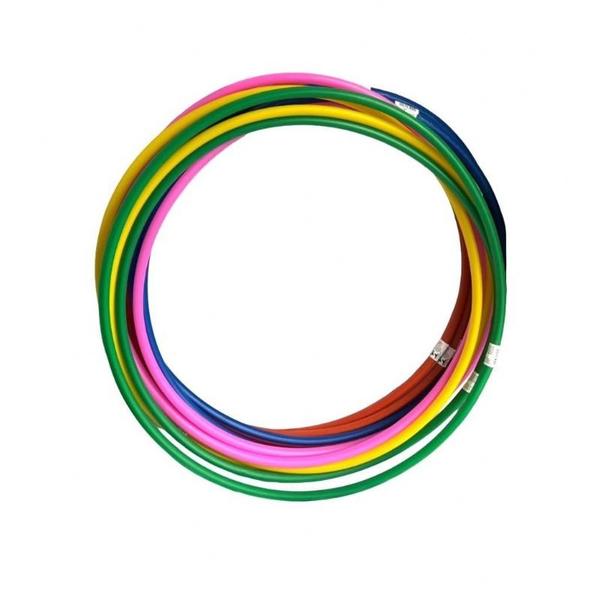 Bambolê Reforçado Infantil Fluor Cores Vibrantes 50cm Kit C/12 - Multicores - Ribitado - Ref 730 - DareEsportes Imagem de Bambolê Reforçado Infantil Fluor Cores Vibrantes 50cm Kit C/12 - Multicores - Ribitado - Ref 730