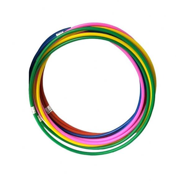 Bambolê Reforçado Infantil Fluor Cores Vibrantes 50cm Kit C/12 - Multicores - Ribitado - Ref 730 - DareEsportes Imagem de Bambolê Reforçado Infantil Fluor Cores Vibrantes 50cm Kit C/12 - Multicores - Ribitado - Ref 730