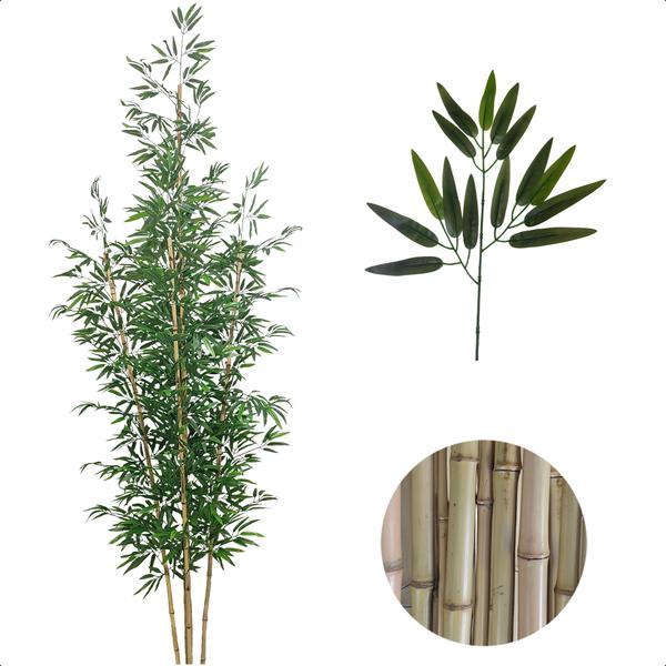 Bambu Artificial 2 Metros Grande Mosso Sem Vaso Decoração - Flor de Mentirinha Imagem de Bambu Artificial 2 Metros Grande Mosso Sem Vaso Decoração