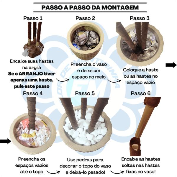 Bambu Da Sorte Artificial 2 Metros Grande Com Vaso Decoração - Flor de Mentirinha Imagem de Bambu Da Sorte Artificial 2 Metros Grande Com Vaso Decoração