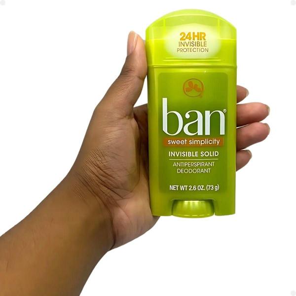 Imagem de Ban desodorante antitranspirante sólido sweet simplicity 73g