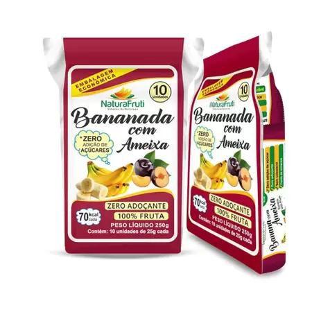Banana Bananafruti Com Ameixa 250g 10 unidades bananinha Imagem de Banana Bananafruti Com Ameixa 250g 10 unidades bananinha
