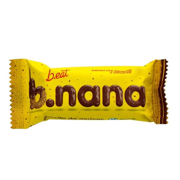 Banana Beat Amendoim Com Chocolate Sem Açúcar 30g - B.eat Imagem de Banana Beat Amendoim Com Chocolate Sem Açúcar 30g