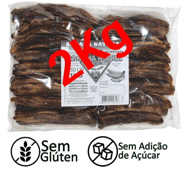 Banana Passa 2Kg Seca Desidratada Sem Glúten Sem Açúcar (2x1Kg) - Banana Mania Imagem de Banana Passa 2Kg Seca Desidratada Sem Glúten Sem Açúcar (2x1Kg)