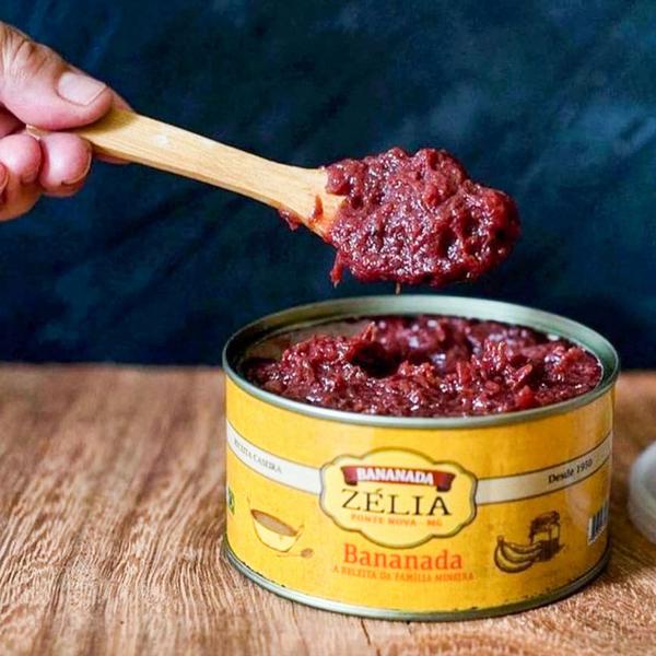 Bananada zélia 400g com açúcar receita mineira - Doces Zélia Imagem de Bananada zélia 400g com açúcar receita mineira