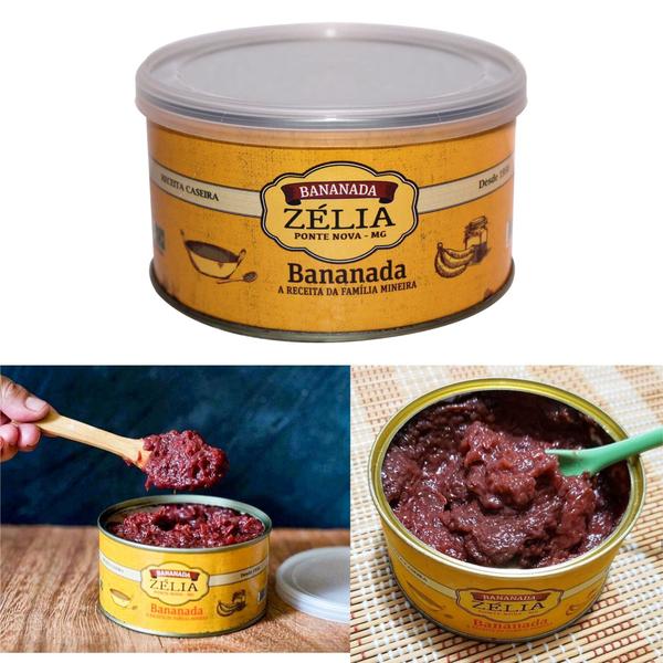 Bananada zélia 400g com açúcar receita mineira - Doces Zélia Imagem de Bananada zélia 400g com açúcar receita mineira