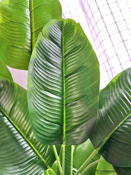 Imagem de Bananeira Buquê Planta Artificial Com Vaso Polietileno