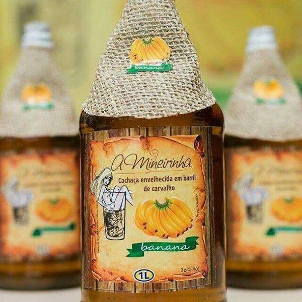 Imagem de Bananinha A Mineirinha - Cachaça De Banana Artesanal 1 Litro