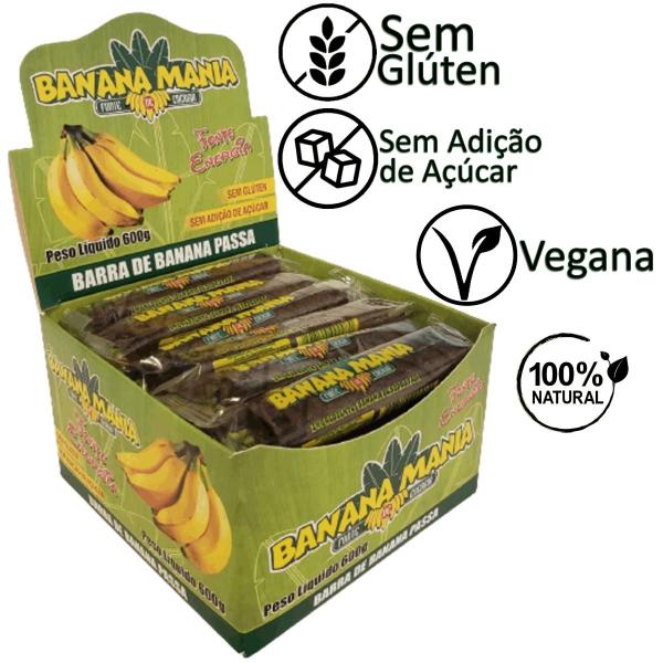 Imagem de Bananinha Natural Zero Açúcar Sem Glúten Sem Lactose Vegano 30x20g 