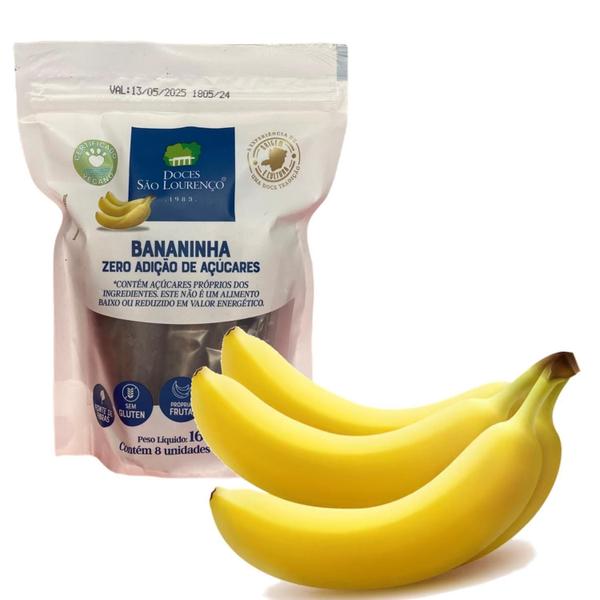 Imagem de Bananinha Zero Adição De Açucares São Lourenço 160G