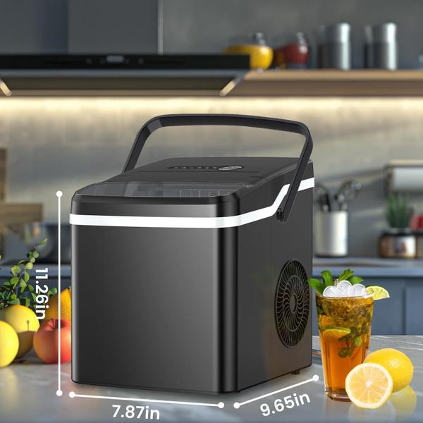 Imagem de Bancada elétrica Ice Maker 12kg/24h 9 Bullet Ice Black