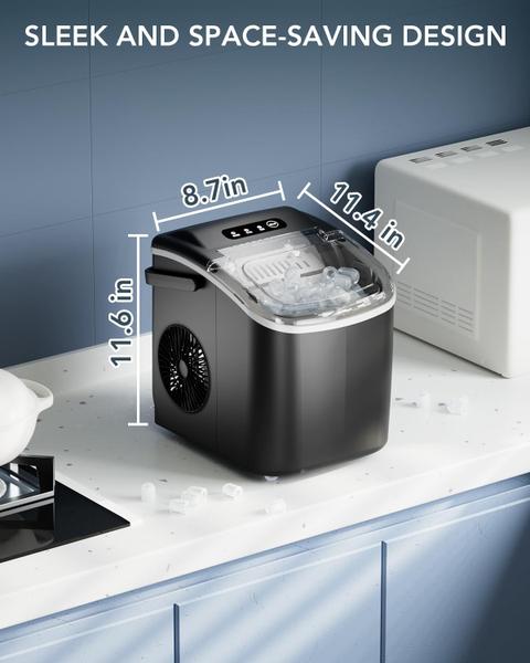 Imagem de Bancada elétrica Ice Maker 26,6 libras/dia, autolimpante