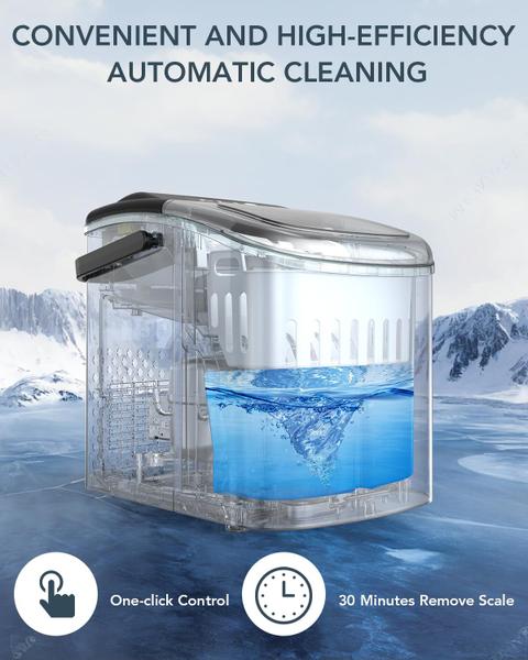 Imagem de Bancada elétrica Ice Maker 26,6 libras/dia, autolimpante