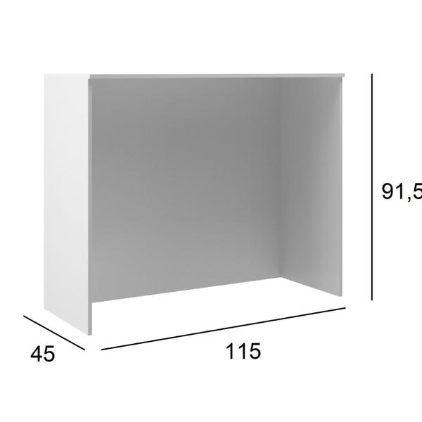 Imagem de Bancada Ilha de Alimentação 115 Cm Onix Branco