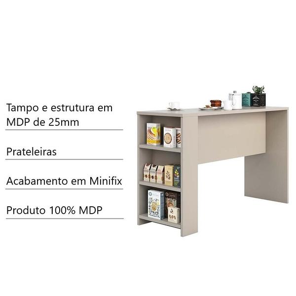 Imagem de Bancada Mesa Gourmet Cozinha Conect 1,50m - Linha SUPREMA Luciane