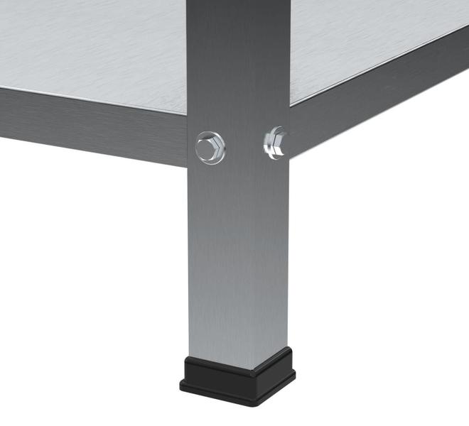 Imagem de Bancada Mesa Inox Industrial Paneleiro Liso 90x60x60