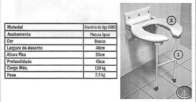 Imagem de Banco / Assento para Banho Dobrável da Carci