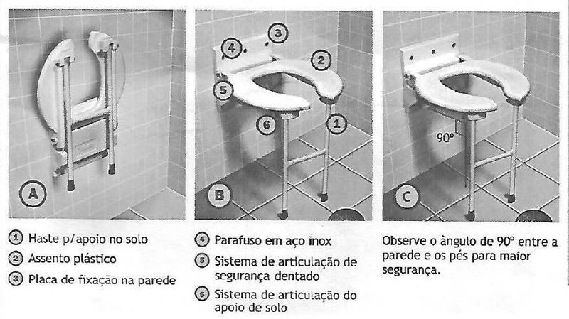 Imagem de Banco / Assento para Banho Dobrável da Carci