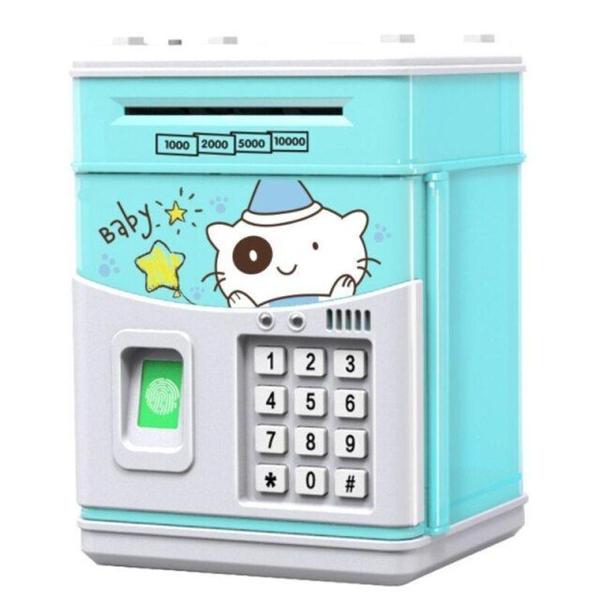 Imagem de Banco de dinheiro eletrônico Wokex Kids Coin Bank com bloqueio de código