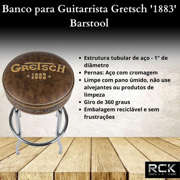 Imagem de Banco para Guitarrista Gretsch '1883' Barstool