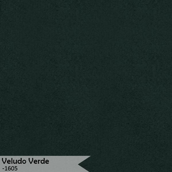 Imagem de Banco Recamier Estofado Luana Base Bronze Veludo Verde - Montanaris Decor