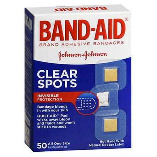 Imagem de Band-Aid Bandagens adesivas Clear Spots All One Size 50 cada por Band-Aid (pacote com 6)